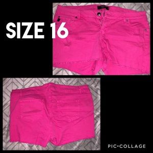 Hot Pink torrid shorts 16